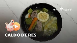 Receta de CALDO DE RES CON VERDURAS