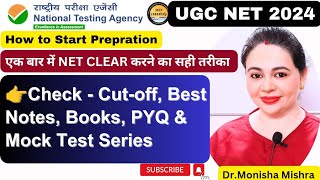 🎯 How to Crack UGC NET JRF June 2024 | Check Cut-Off and solve mock test / by Monisha Mishra