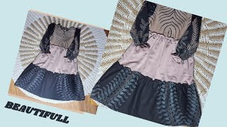 Beautifull Ruffled Baby Frock Stitching