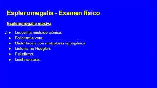 8  El paciente con esplenomegalia Dr  Fata