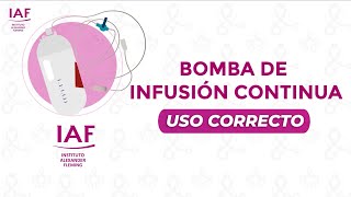 Bomba de Infusión Continua - Uso Correcto