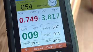 EGVOC-180  IGERESS Air quality meter demo indoor formaldehyde and TVOC