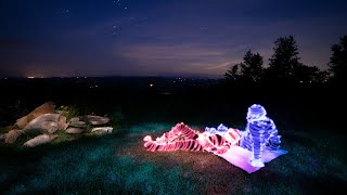 Light Painting a Picnic Under The Stars