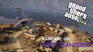 GTA 5 Online - First Person, Terrorize Military Base, Fighter Jet Fun - PS4