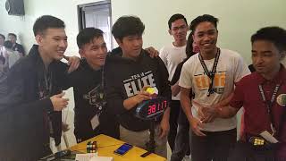 Tagum Cuber Clyde Tutor Megaminx National Record Celebration