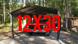 Arrow 12×30 Carport  Assembly