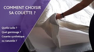 Comment choisir sa couette ?