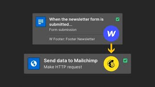 How to connect Mailchimp with Webflow forms using Webflow logic?