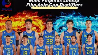 Gilas Pilipinas Roster Window 1 | Fiba Asia Cup Qualifiers Lineup