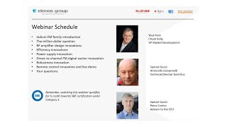 WEBINAR - Indium High Efficiency FM transmitters from 150 watts to 60kW