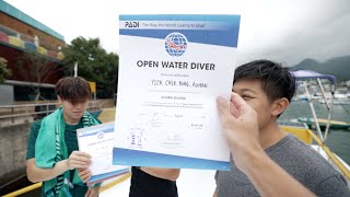 【香港學潛水 = hard mode】東心淇、橋咀島 | 香港潛水考牌初體驗 | 開放水域潛水員 Open Water Diver /vlog ft. @mariohau