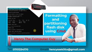 How to format and partition a flash disk using command prompt