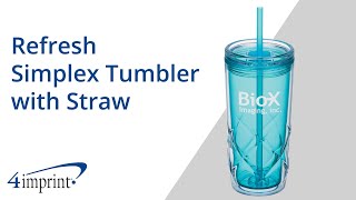 Refresh Simplex Tumbler with Straw by 4imprint