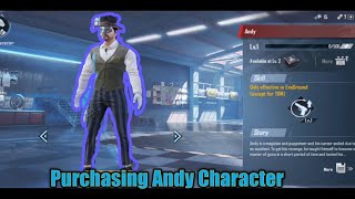 Finally Purchasing Andy Character in PUBG .And Gameplay of Andy