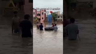 We rescued 8 months baby #flood #vijayawada #foryou #shorts #shortvideo #highlight