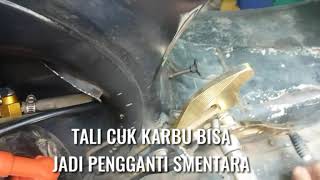 GANTI TALI GAS VESPA SAAT PUTUS DI JALAN