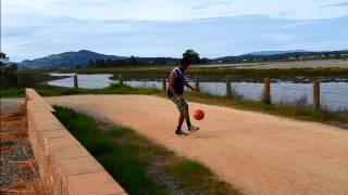 Soccer ball juggling - One Hundred kick ups!!