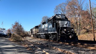 NS 5279 GP38-2 leads NS K76 with a Nice Lesilie RS3L horn at Piscataway,NJ