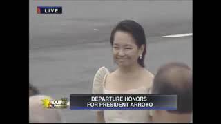 Departure honors held for outgoing President Arroyo during the Aquino inauguration 2010