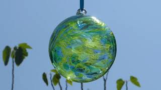 Sienna Glass 12 cm Ball, blue-green