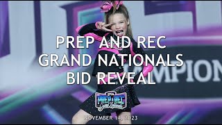 November 14, 2023 - Prep and Rec Grand Nationals Bid Reveal