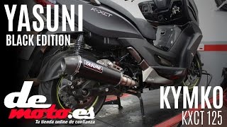 Montaje y sonido escape YASUNI Black Edition en KYMCO KXCT 125 / DEMOTO