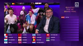 Eurovision 2024: two countries with similar flags qualify one after another