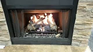 Real Fyre G31 Burner With Charred American Oak Gas Logs