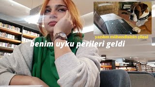 sabaha kadar ders çalışmak | kütüphanede bir gece, üniversitede 3 gün VLOG