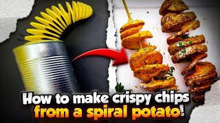 how to make spiral potato (chips) #diy project