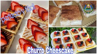 🚀 Churro Cheescake Delicioso y fácil - Delicious Churro Cake 🍓🍰 #postres