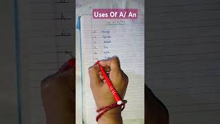 Uses Of A/ An #english #shortvideo #shorts #viralvideo #article