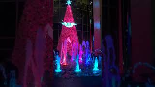 Christmas tree with water fountain/#shortvideo