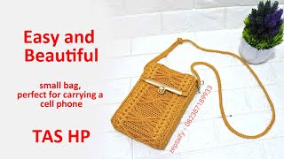 Tutorial Membuat Tas HP Motif Kupu - Kupu || Tutorial How To Make Mini Bag HP