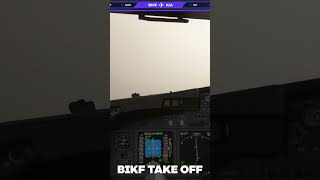 BIKF TAKE/OFF  #msfs2020 #aviation #takeoff #flightsimulator #microsoftflightsimulator #shorts