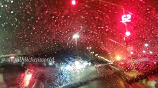 Rainy Night Drive | Car Driving WhatsApp Status Rainy Night | Rain Car Drive