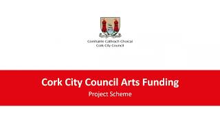 Cork City Council Arts Funding: Project Scheme