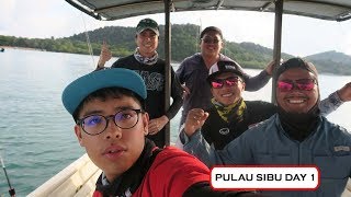 Pulau Sibu Day1: Fishing Casting Jigging Eging Gomoku Adajo Shimano Ocea Calcutta 201