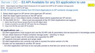 IBM Spectrum Protect 8.1.11 – S3 API support for S3 Client Applications – Demo