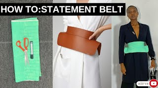 DIY-Statement Belt | Making a simple handcrafted statement leather belt | Fashion.