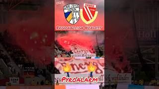 Energie Cottbus Pyro in Jena 5.4.24 #pyroalarm #fcenergie #regionalliganordost