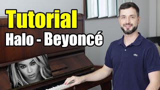 How to play Halo - Beyoncé (PIANO TUTORIAL + sheet music)