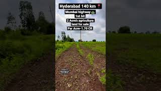 2 Acre’s Mumbai highway attached by land for sale Karnataka #zaheerabad #nh65 #karnataka #humnabad