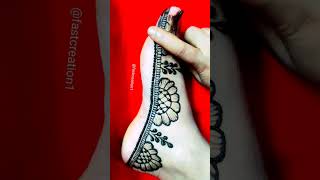 Amazing reverse leg mehndi।।beautiful foot mehndi design।।easy leg mehndi design।।latest mehndi