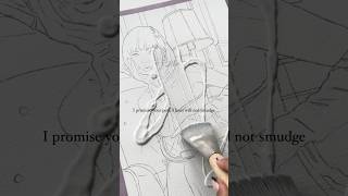 How to prep your painting so your pencil lines will not smudge ✏️ #art #preparation