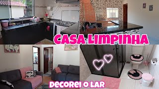 DIA DE FAXINA 💕 | CASA LIMPÍSSIMA E ORGANIZADA ✨| DECOREI O LAR 🥰