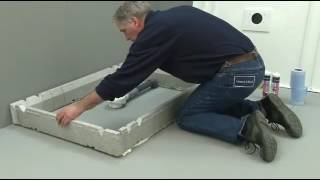 How to install Villeroy & Boch Squaro Infinity shower tray