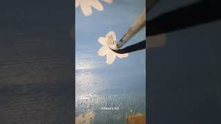 How To Paint Daisy Field With Acrylic Paint Tutorial. Video #144 #drawing #art