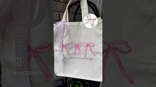 Let’s handpaint a canvas tote bag. #art #canvas