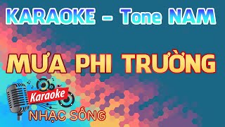 Mưa Phi Trường Karaoke - Tone Nam - Karaoke Nhạc Sống Sóc Trăng